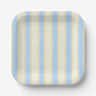 Lemon, Blueberries and Cream Party Supplies Paper Plate