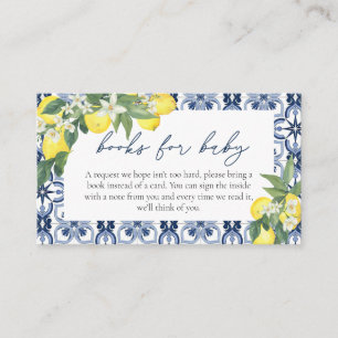 Lemon Books for Baby Baby Shower Enclosure Card