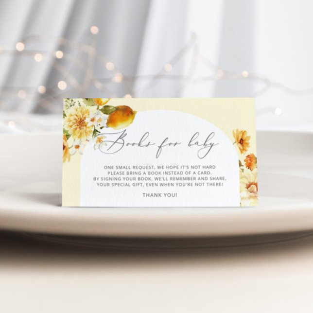 Lemon books for baby ticket. Citrus books for baby Enclosure Card (Creator Uploaded)