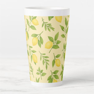 Lemon Botanical Large Latte Mug