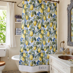 Lemon Botanical Monogram Towel