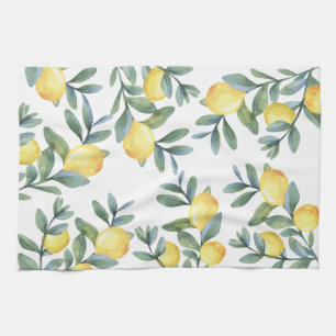 Lemon Botanical Tea Towel