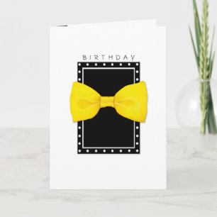 Lemon Bowtie Birthday Card