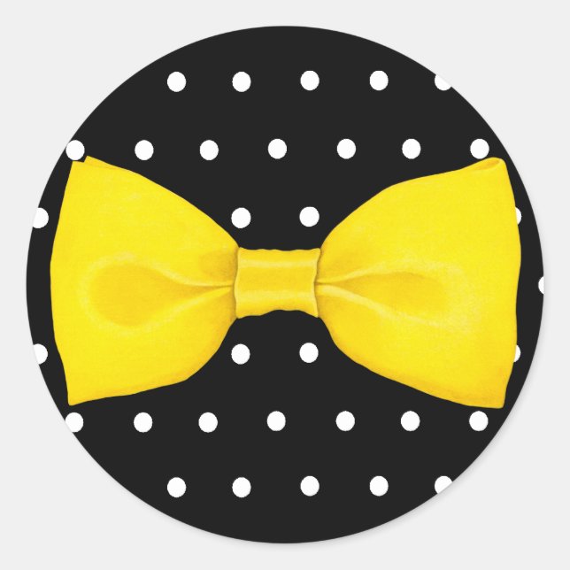 Lemon Bowtie Sticker (Front)