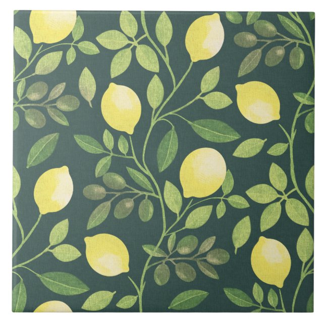 Lemon Branch Botanical Kitchen  Tile (Front)