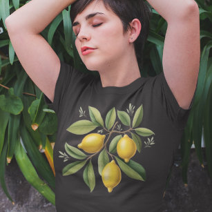 Lemon Branch Elegant Vintage T-Shirt