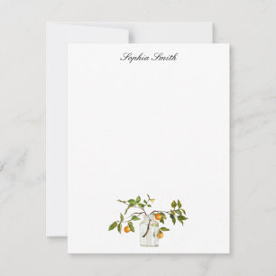 Lemon branch in Jar  Thank You Card