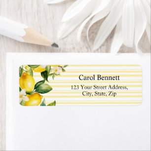 Lemon Branch Mediterranean Summer Return Address