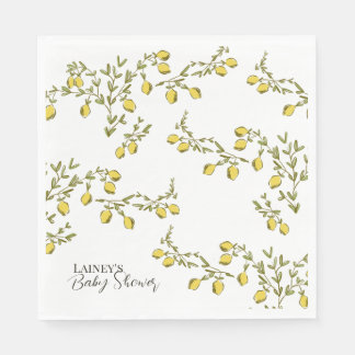 Lemon Branch Paper Napkin