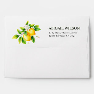Lemon branches Mediterranean bachelorette weekend Envelope