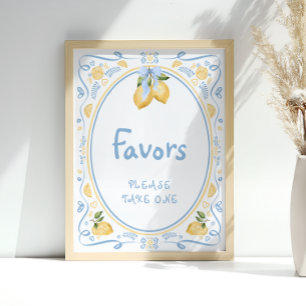 Lemon Bridal Shower Favours Poster
