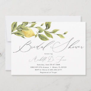 Lemon Bridal Shower Invitation
