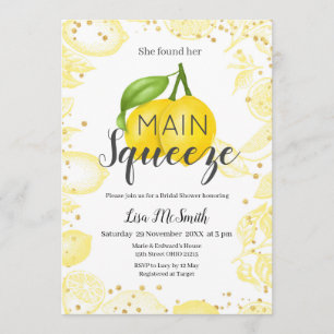 Lemon Bridal Shower Invitation