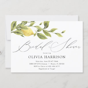 Lemon Bridal Shower Invitation