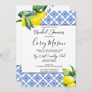 Lemon Bridal Shower Invitation