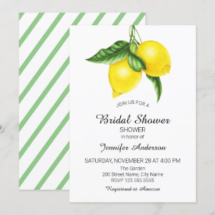 Lemon Bridal Shower Invitation