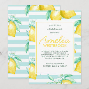 Lemon Bridal Shower Invitation