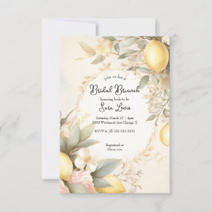Lemon Bridal shower invitation Lemons invite