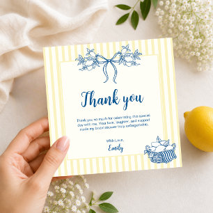 Lemon Bridal Shower Thank You Card