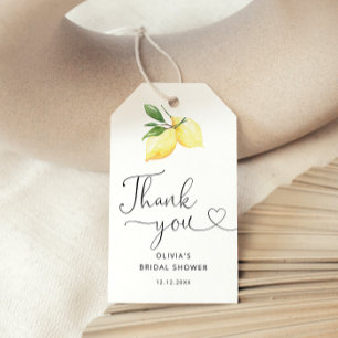 Lemon Bridal Shower Thank you Favor Tags