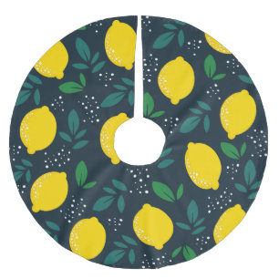 Lemon Brushed Polyester Tree Skirt