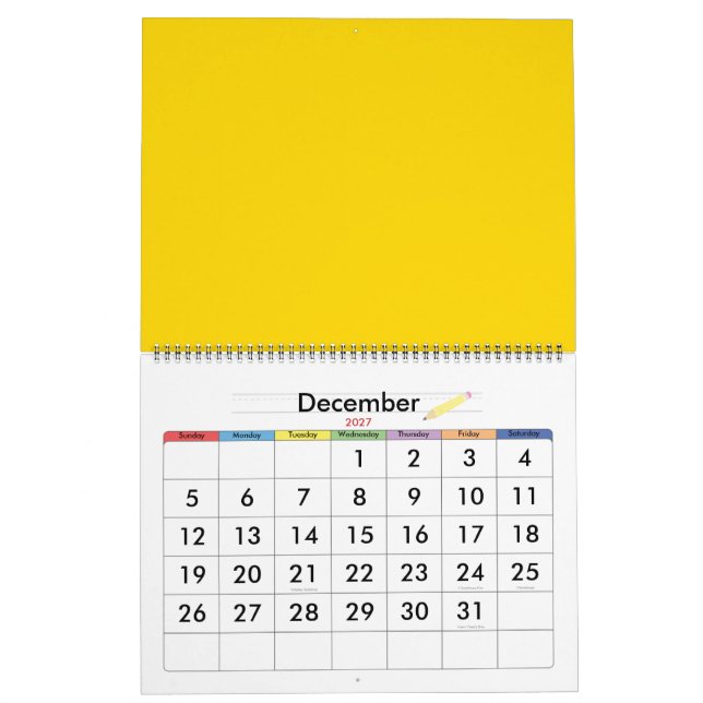 Lemon Calendar (Dec 2027)