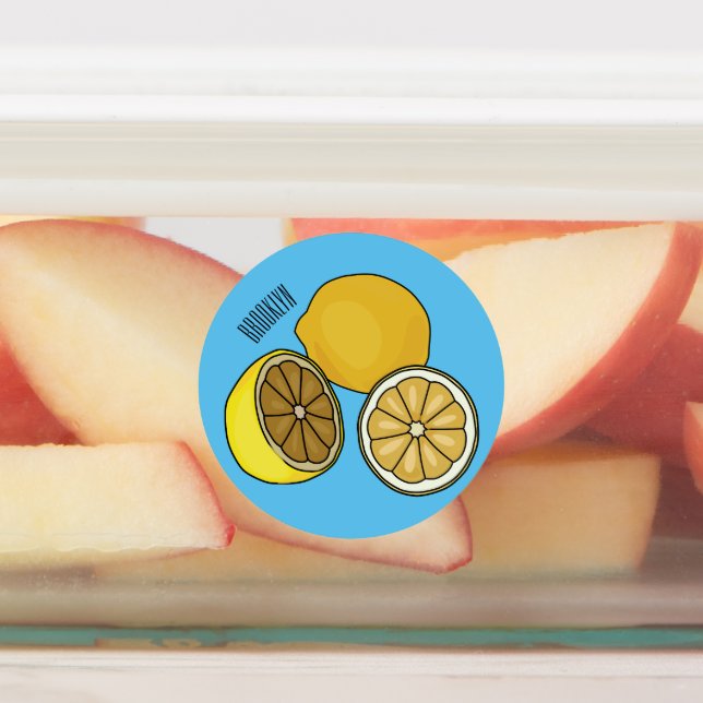 Lemon cartoon illustration (Affixed)