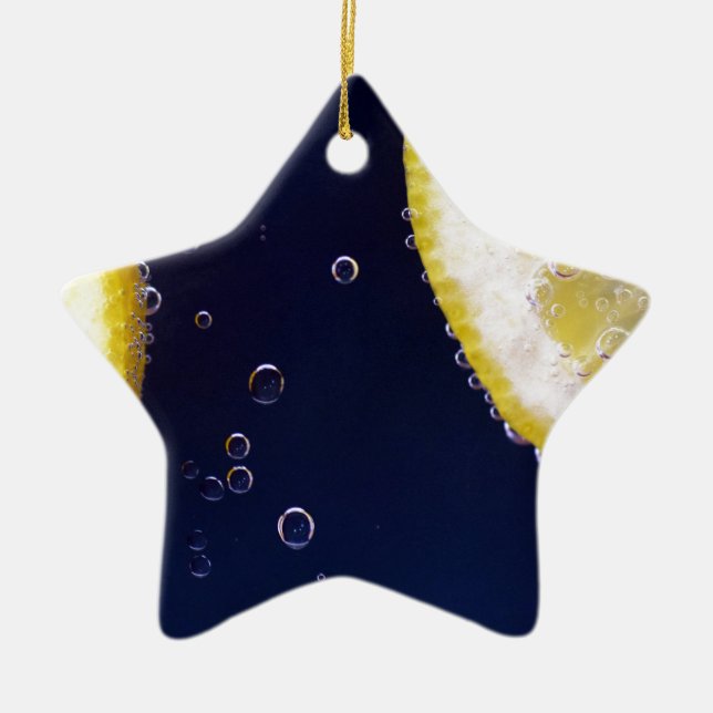 Lemon Ceramic Ornament (Front)