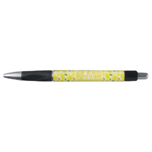 Lemon Character Pattern Initial Name Pen