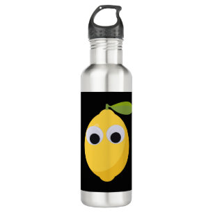 Lemon Character, sweet fruit with googly eyes 710 Ml Water Bottle