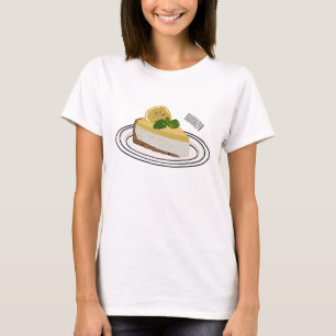 Lemon cheesecake cartoon illustration  T-Shirt