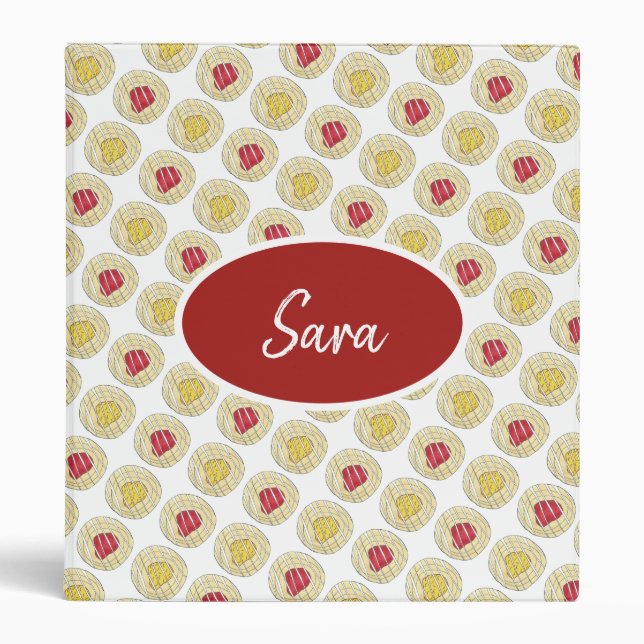 Lemon Cherry Danishes Breakfast Sweet Pastry Binder (Front)