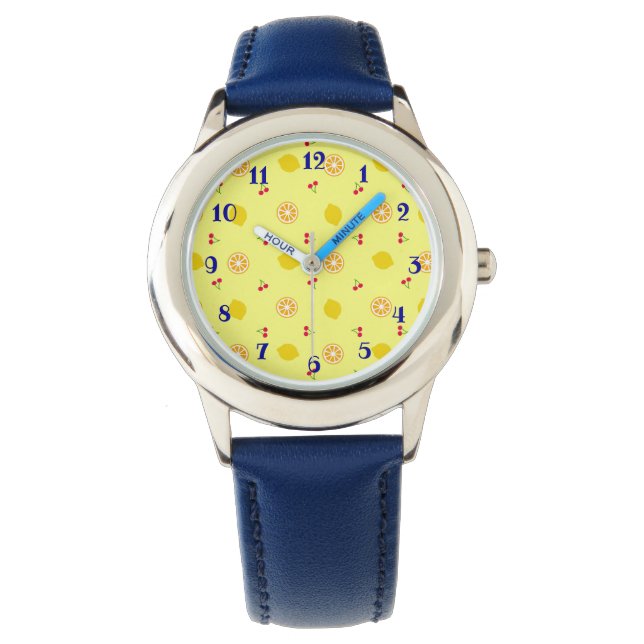 Lemon & Cherry (Yellow) Watches (Front)