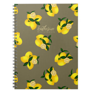 Lemon Chic Design Green Notebook