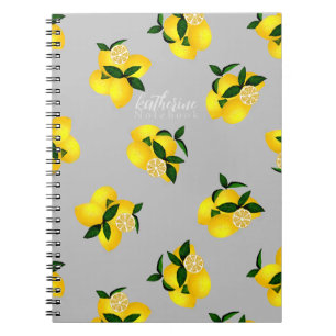 Lemon Chic Design Light Grey Notebook