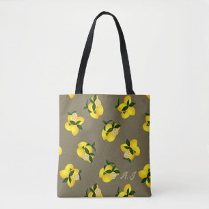 Lemon Chic Olive Tote Bag