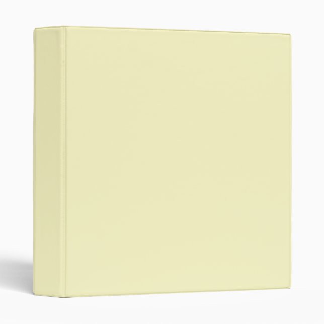 Lemon Chiffon Solid Colour Binder (Front/Spine)