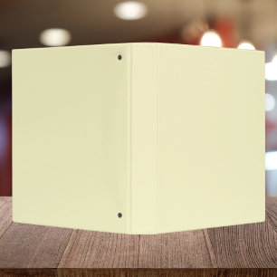 Lemon Chiffon Solid Colour Binder