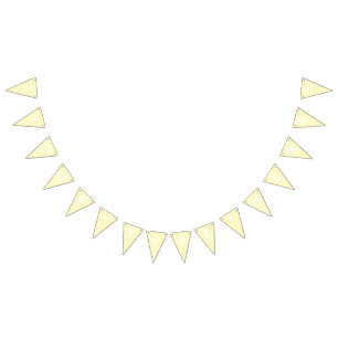 Lemon Chiffon Solid Colour Customize It Bunting Flags
