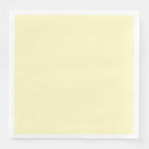 Lemon Chiffon Solid Colour Customize It Napkin