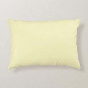 Lemon Chiffon Solid Colour Decorative Pillow