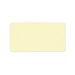 Lemon Chiffon Solid Colour Label