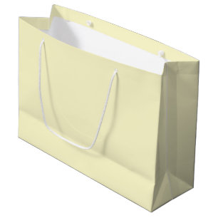Lemon Chiffon Solid Colour Large Gift Bag