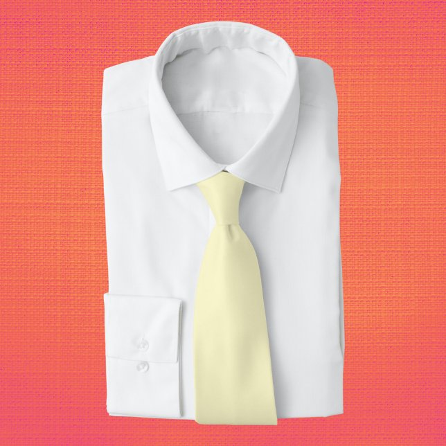 Lemon Chiffon Solid Colour Tie (Creator Uploaded)