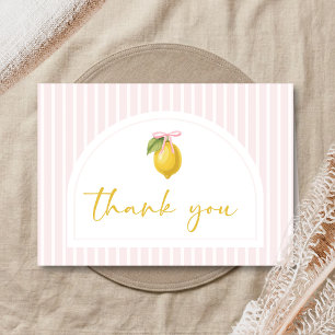 Lemon Ciao Baby Shower Thank You Card