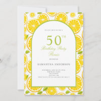 Lemon Citrus 50th Birthday 
