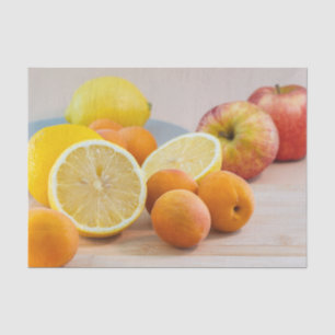 Lemon Citrus And Apricots Fruit Food Photography Tissue Paper