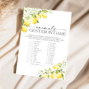 Lemon Citrus Baby Shower Gestation Baby Shower