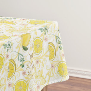 Lemon Citrus Botanical Tablecloth