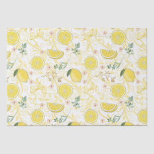  Lemon Citrus Botanical Tissue Paper